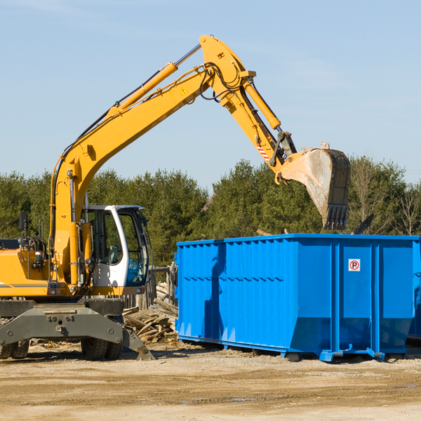 are there any restrictions on where a residential dumpster can be placed in Coin Iowa